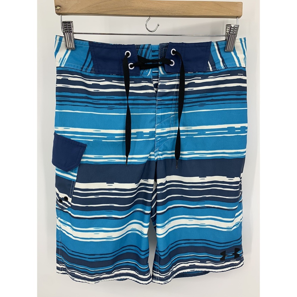 Under Armour Swim Trunks Board Shorts Men's 28 Loose Fit Heat Gear